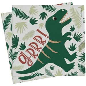 Servilletas de papel Dino - 33x33 cm - Decoración de mesa Servilletas de papel Dino - 33x33 cm - Decoración de mesa