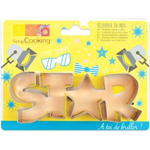 Cortador de galletas estrella ScrapCooking - 13x4,7cm - Acero inoxidable Cortador de galletas estrella ScrapCooking - 13x4,7cm - Acero inoxidable