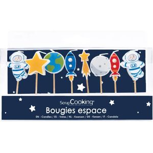 ScrapCooking 8 Ruimte- en Galaxy-verjaardagskaarsen - Verjaardagskaarsen ScrapCooking 8 Ruimte- en Galaxy-verjaardagskaarsen - Verjaardagskaarsen
