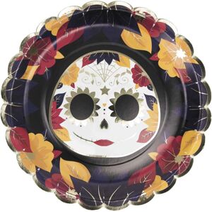JADEO Model 317308 - Cardboard Plates - Dia de los Muertos JADEO Model 317308 - Cardboard Plates - Dia de los Muertos