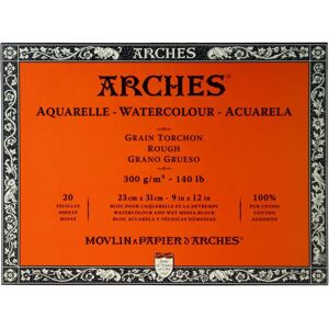 Arches Watercolor Paper Block - 23 x 31cm - Premium, 300gsm Arches Watercolor Paper Block - 23 x 31cm - Premium, 300gsm
