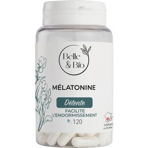Belle & Bio Mélatonine - Sommeil - 120 Gélules - Pot - Publicité Belle & Bio Mélatonine - Sommeil - 120 Gélules - Pot - Publicité