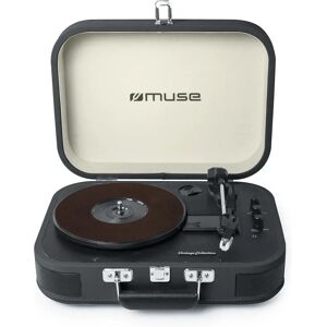 Platinede vinyle noire 3 vitesses Muse - Bluetooth, USB, RCA, Casque - Publicité Platinede vinyle noire 3 vitesses Muse - Bluetooth, USB, RCA, Casque - Publicité