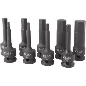 CLAS Set di 1/2" Bussole ad Impatto H4-H19 - 9 pz CLAS Set di 1/2" Bussole ad Impatto H4-H19 - 9 pz