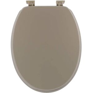 TENDANCE Sedile del water MDF - 18 pollici, Taupe, Fissaggi in plastica TENDANCE Sedile del water MDF - 18 pollici, Taupe, Fissaggi in plastica