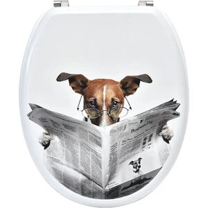 TENDANCE Siège de toilette MDF de 18 pouces - Multicolore - Publicité TENDANCE Siège de toilette MDF de 18 pouces - Multicolore - Publicité