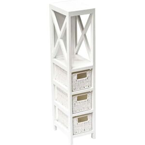 Mueble de almacenamiento Tendance MDF blanco - 82cm Mueble de almacenamiento Tendance MDF blanco - 82cm