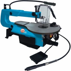 Scie à chantourner Leman avec pédale - 400mm - Robuste - Publicité Scie à chantourner Leman avec pédale - 400mm - Robuste - Publicité