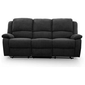Canapé Microfibre 3 Places Loungitude L193 - Noir - Relaxation - Publicité Canapé Microfibre 3 Places Loungitude L193 - Noir - Relaxation - Publicité