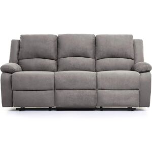 Loungitude Léo Gris Microfibre 3 places Sofa - Publicité Loungitude Léo Gris Microfibre 3 places Sofa - Publicité