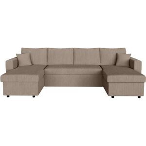 Canapé convertible Taupe MASSIMO Loungitude avec Rangement - 6 Places - Publicité Canapé convertible Taupe MASSIMO Loungitude avec Rangement - 6 Places - Publicité
