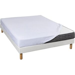 Terre de Nuit - Drap housse - 160x210 - Blanc - FittedSheet - Publicité Terre de Nuit - Drap housse - 160x210 - Blanc - FittedSheet - Publicité