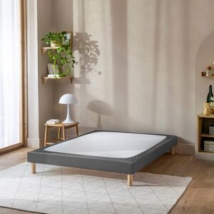 Terre de Nuit - Cache-sommier coton jersey anthracite - 70x200 - Cover - Publicité Terre de Nuit - Cache-sommier coton jersey anthracite - 70x200 - Cover - Publicité