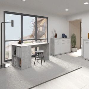Terre de Nuit - BU13019 - gris bois - 4 niches - Desk - Publicité Terre de Nuit - BU13019 - gris bois - 4 niches - Desk - Publicité