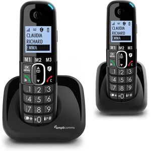 Téléphone sans fil Amplicomms Bigtel 1502 Duo pour seniors - Publicité Téléphone sans fil Amplicomms Bigtel 1502 Duo pour seniors - Publicité
