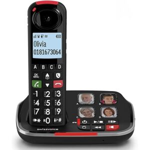 SwissVoice - Xtra 2355 - Noir - 4 mémoires directes - DECT téléphone - Publicité SwissVoice - Xtra 2355 - Noir - 4 mémoires directes - DECT téléphone - Publicité