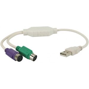 Waytex 11400 USB A – PS/2 átalakító - Fehér Waytex 11400 USB A – PS/2 átalakító - Fehér
