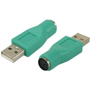 Waytex 11407 USB A naar PS/2 Kabel Gender Changer - Groen Waytex 11407 USB A naar PS/2 Kabel Gender Changer - Groen