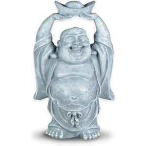 Zen Light Risios Grau - Lachender Buddha - 8x6x12cm Zen Light Risios Grau - Lachender Buddha - 8x6x12cm