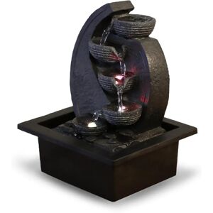 Fontaine d'intérieur Zen'Light - Cascade à Cinq Niveaux avec LED - Publicité Fontaine d'intérieur Zen'Light - Cascade à Cinq Niveaux avec LED - Publicité