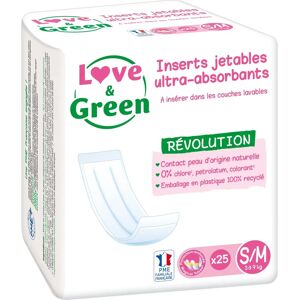 Love & Green S/M Ultra Absorbierende Stoffwindel-Einlagen Love & Green S/M Ultra Absorbierende Stoffwindel-Einlagen