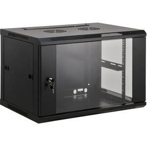 Armario Rack de Pared KIMEX 9U - Acero, 600x450mm, Negro Armario Rack de Pared KIMEX 9U - Acero, 600x450mm, Negro
