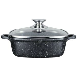 KAMBERG 0008100 - Vierkante kookpot - 20cm aluminium, steenlook coating, glazen deksel - Alle kookplaten KAMBERG 0008100 - Vierkante kookpot - 20cm aluminium, steenlook coating, glazen deksel - Alle kookplaten