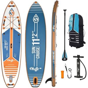 Skiffo Sun Cruise 11'2" - Stand up paddle gonflable - Blanc/orange/bleu - Planche gonflable - Publicité Skiffo Sun Cruise 11'2" - Stand up paddle gonflable - Blanc/orange/bleu - Planche gonflable - Publicité