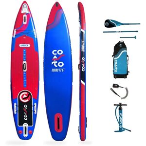 Pack SUP Turbo 12'6" Rouge - Planche gonflable de paddle - Publicité Pack SUP Turbo 12'6" Rouge - Planche gonflable de paddle - Publicité