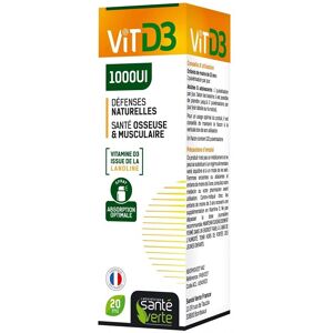Sante Verte Vitamine D3 1000UI - Soutient Immunité & Os - Publicité Sante Verte Vitamine D3 1000UI - Soutient Immunité & Os - Publicité