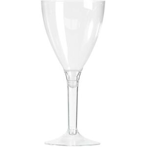 JADEO 10 Verres à Vin en Plastique - 160 ml - Élégants et Réutilisables - Publicité JADEO 10 Verres à Vin en Plastique - 160 ml - Élégants et Réutilisables - Publicité