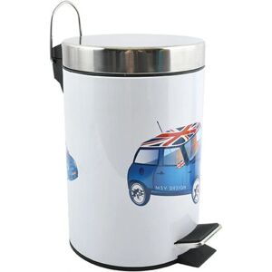 MSV Stainless Steel 3L Pedal Trash Can - Modern Design MSV Stainless Steel 3L Pedal Trash Can - Modern Design