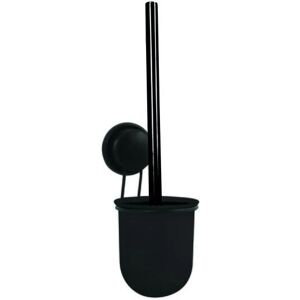 MSV Toilet Brush & Holder - Wall Mount, Black, Durable Bristles MSV Toilet Brush & Holder - Wall Mount, Black, Durable Bristles