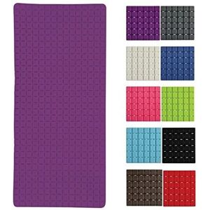 MSV Quadro Premium Bathtub Mat - Lila, 36x76cm, Anti-Slip MSV Quadro Premium Bathtub Mat - Lila, 36x76cm, Anti-Slip