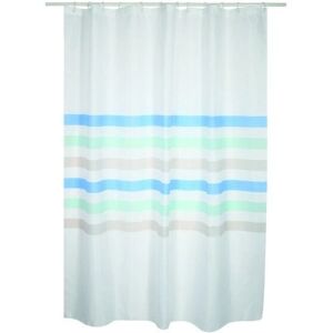 Rideau de Douche MSV 3700703932024 - Bleu, Blanc - Imperméable, 180x200cm - Publicité Rideau de Douche MSV 3700703932024 - Bleu, Blanc - Imperméable, 180x200cm - Publicité