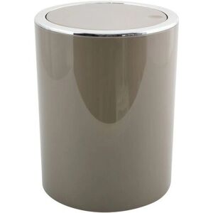 MSV Kamaka Trash Can - 6L Round ABS Taupe MSV Kamaka Trash Can - 6L Round ABS Taupe