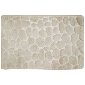 Tapis de bain microfibre beige MSV - 60x40 cm - Publicité Tapis de bain microfibre beige MSV - 60x40 cm - Publicité