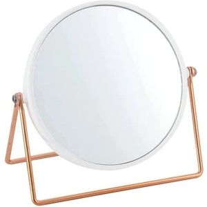 Miroir de maquillage MSV Louise - Grossissement double, effet cuivre, léger - Publicité Miroir de maquillage MSV Louise - Grossissement double, effet cuivre, léger - Publicité