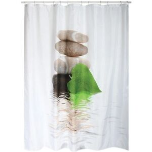 Cortina de baño Borneo multicolor en poliéster - Tipo de ducha Cortina de baño Borneo multicolor en poliéster - Tipo de ducha
