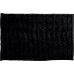 Tapis de bain en microfibre chenille MSV - 50x80cm, noir - Publicité Tapis de bain en microfibre chenille MSV - 50x80cm, noir - Publicité
