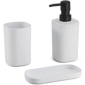 MSV White Bathroom Accessories Set - Bathroom Type MSV White Bathroom Accessories Set - Bathroom Type