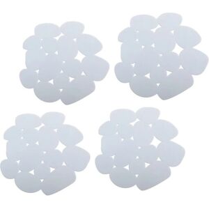 Tapete de banheiro MSV - Conjunto de 4 antiderrapantes PVC 12x13cm Tapete de banheiro MSV - Conjunto de 4 antiderrapantes PVC 12x13cm