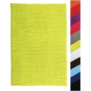 Tapis de bain en chenille vert MSV - 60x90cm - Antidérapant - Publicité Tapis de bain en chenille vert MSV - 60x90cm - Antidérapant - Publicité