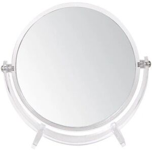 Miroir de maquillage rond gris MSV 17cm - Miroir de beauté - Publicité Miroir de maquillage rond gris MSV 17cm - Miroir de beauté - Publicité