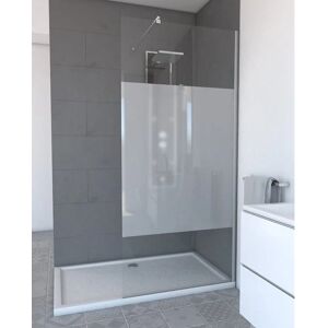 Aurlane - Paroi de douche Freedom 2 - Verre trempé - Profil en chrome Aurlane - Paroi de douche Freedom 2 - Verre trempé - Profil en chrome