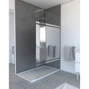 Aurlane Modelo 120X200CM Pared de Ducha Reversible - Cristal Transparente 8MM Aurlane Modelo 120X200CM Pared de Ducha Reversible - Cristal Transparente 8MM