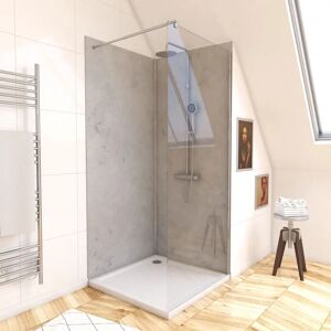 Aurlane Modèle PACP247 Enclosure de Douche - Panneaux Muraux Légers, Gris Aurlane Modèle PACP247 Enclosure de Douche - Panneaux Muraux Légers, Gris