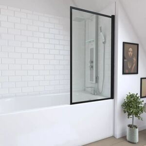 AURLANE - Modèle FAC602 - Noir Mat - Paroi de baignoire - Publicité AURLANE - Modèle FAC602 - Noir Mat - Paroi de baignoire - Publicité