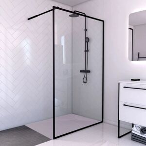 Aurlane Telaio Nero Opaco 120x200 + Vasca 120x80 cm - Box Doccia Contouring Aurlane Telaio Nero Opaco 120x200 + Vasca 120x80 cm - Box Doccia Contouring