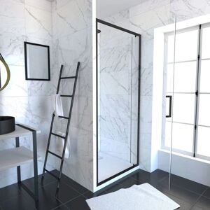 Kit Doccia Compatto Aurlane - Porta a Pivotante & Vassoio Effetto Pietra - 80x80 Kit Doccia Compatto Aurlane - Porta a Pivotante & Vassoio Effetto Pietra - 80x80